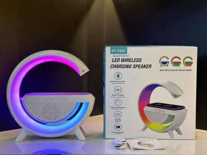 Wireless Charger BT Speaker Lamp